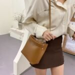 Solid Color Fashion Shoulder Bags