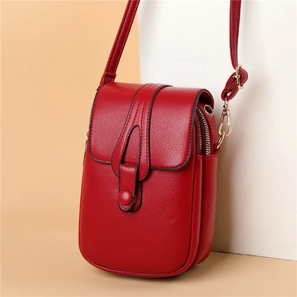 Simple PU Leather Women's Crossbody Bag