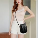 Simple PU Leather Women's Crossbody Bag